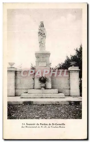 Cartes postales Souvenir Du Pardon De St Corneille Le Monument De De Toutes Aides