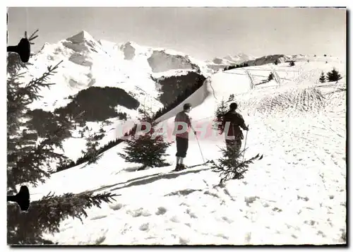 Cartes postales moderne Morzine Sommet Du Plenay Pointe De Nion Et Le Mont Blanc