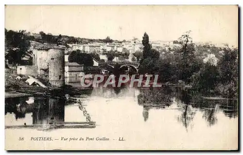 Cartes postales Poitiers Vue Prise du Pont Guillon