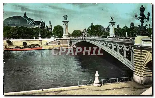 Ansichtskarte AK Paris Le Pont Alexandre III Grand palais