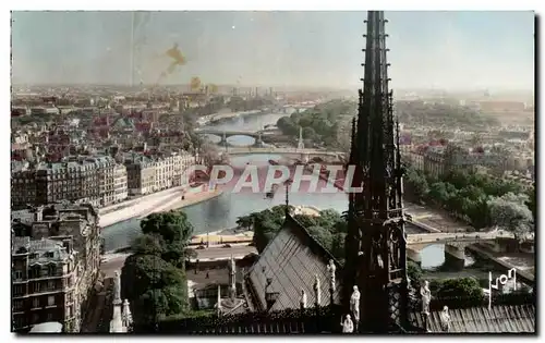 Cartes postales Paris En Flanant Vue Panormique Prise de Notre Dame