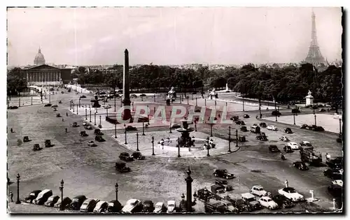 Ansichtskarte AK Paris Place de la Concorde Tour Eiffel