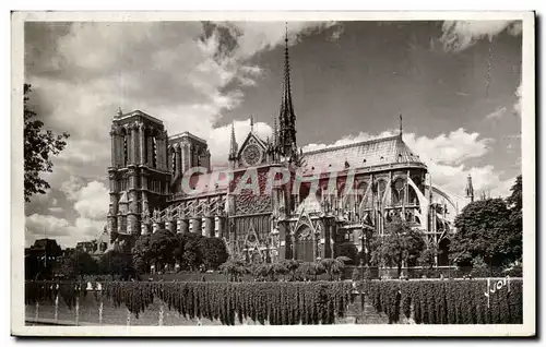 Ansichtskarte AK Paris Notre Dame de Paris En Flanant et le Square de L&#39Acheveche