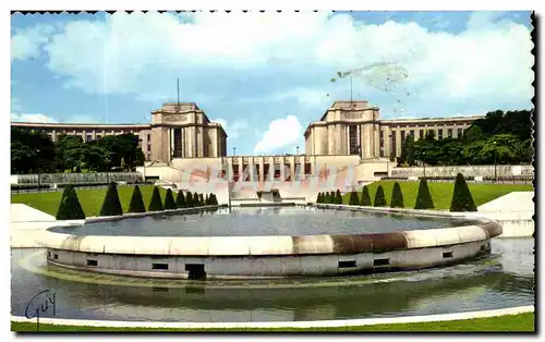 Ansichtskarte AK Paris Et Ses Merveilles Bassin des jardins du Trocadero et le palais de Chaillot