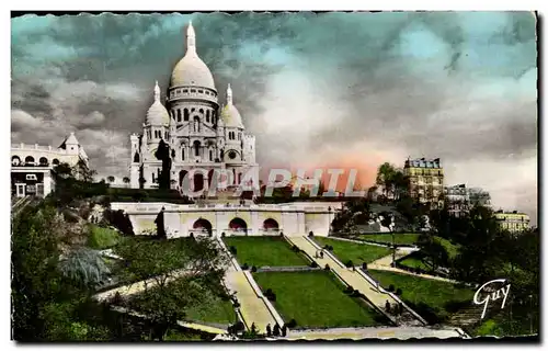 Cartes postales Paris Et Ses Merveilles Basilique du Sacre Coeur et Colline de Montmartre