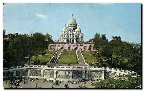 Ansichtskarte AK Paris Et Ses Merveilles Basilique du Sacre Coeur Colline de Montmartre