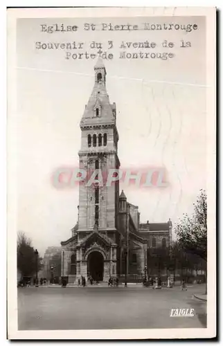 Ansichtskarte AK Eglise St Pierre Montrouge Souvenir du 3 Avenue de la Porte de Montrouge