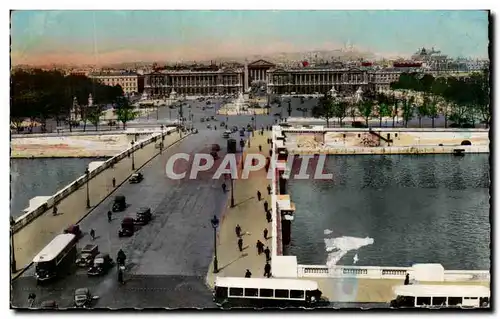 Ansichtskarte AK Paris Vue panoramique Le Pont et la Place de la Concorde