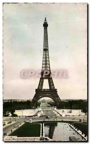 Ansichtskarte AK Paris La Tour Eiffel Bassins de Chaillot