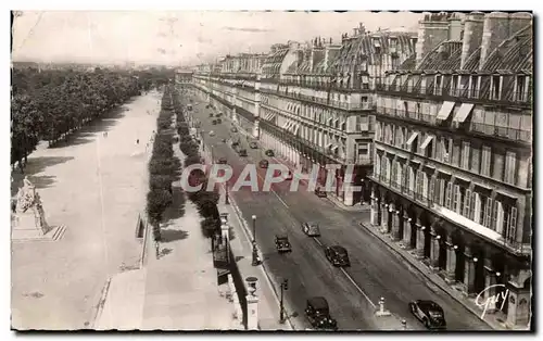 Cartes postales Paris Et Ses Merveilles Rue de Rivoli et jardin des Tuileries