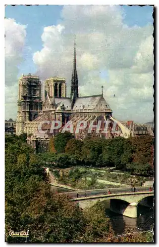 Ansichtskarte AK Paris Notre Dame et les Jardins de l&#39Eveche