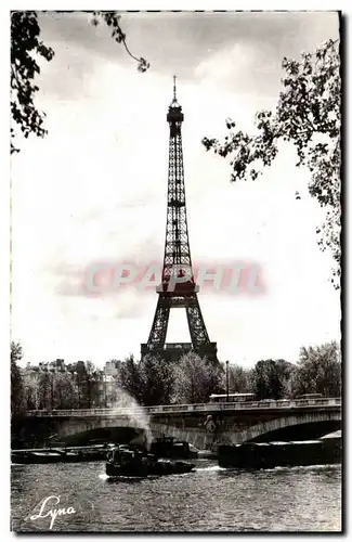 Ansichtskarte AK Paris La Seine au Pont de l&#39Alma Tour Eiffel