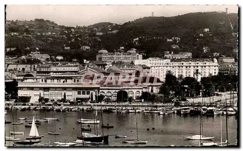 Ansichtskarte AK La Cote Cannes Un Coin du Port Le casino