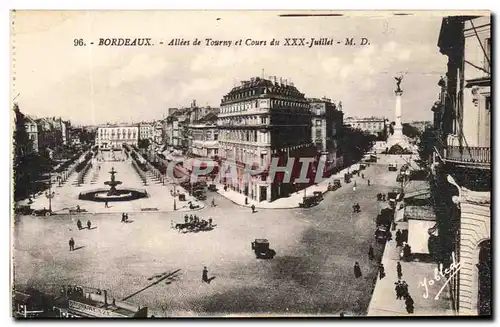 Cartes postales Bordeaux Allees de Tourny et Cours du XXX Juillet