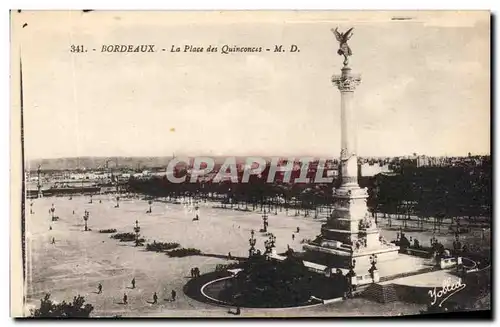 Cartes postales Bordeaux La Place des Quinconces