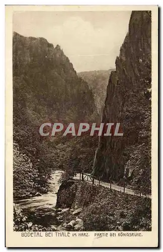 Cartes postales Bodetal Bei Thale Im Harz Partie Bei Konigsruhe