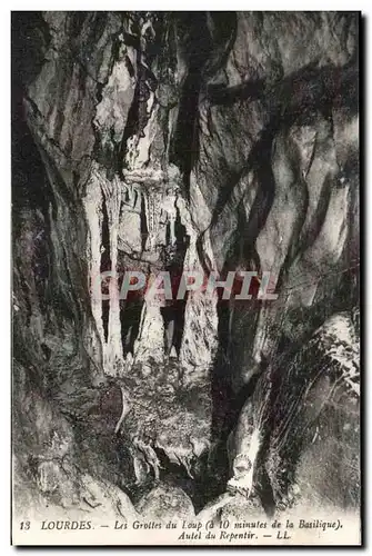 Cartes postales Lourdes Les Grottes Du Loup Autel du Repentir