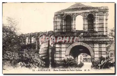 Cartes postales Bordeaux Ruine Romaine du Palais Gallien