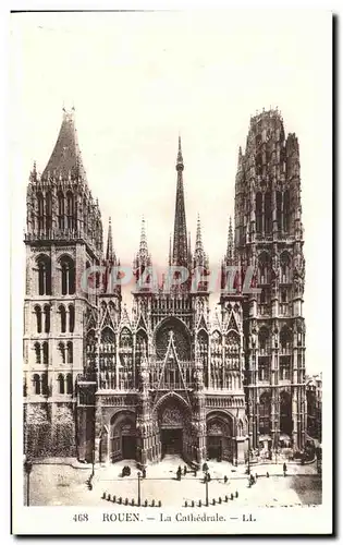 Cartes postales Rouen La Cathedrale