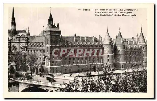 Cartes postales Paris Le Palais de Justice La Conciergerie