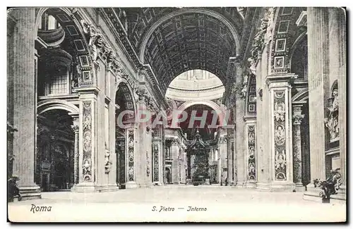 Cartes postales Roma Pietro Interno