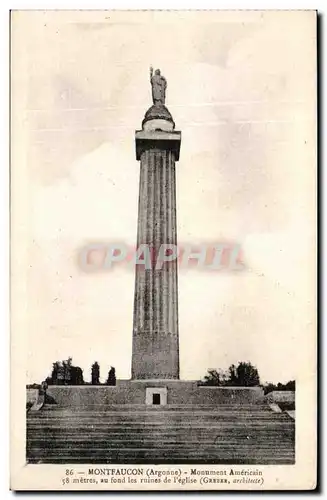 Ansichtskarte AK Montfaucon Monument Americain