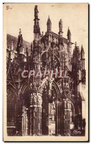 Cartes postales Louviers Eglise Notre Dame Portail Sud Et Tour Centrale