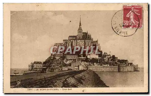 Cartes postales Le Mont st Michel Cote Sud