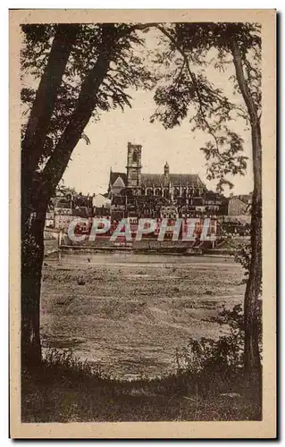 Ansichtskarte AK Nevers La Cathedrale Vue A Travers Les Acacias