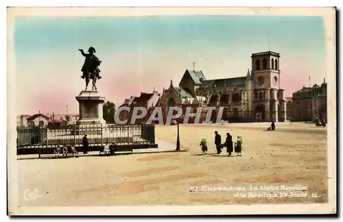 Ansichtskarte AK Cherbourg La Statue Napoleon1er