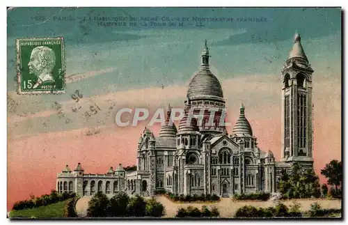 Cartes postales Paris Basilique du Sacre Coeur montmartre