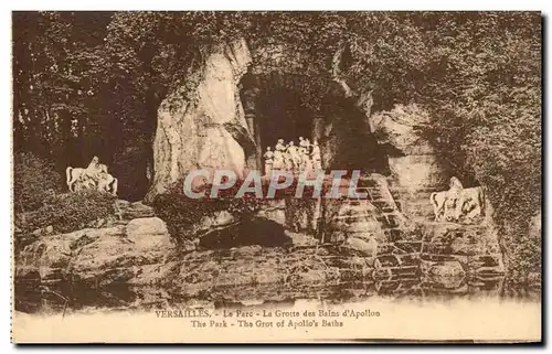 Cartes postales Versailles Le Parc La Grotte de Bains d&#39Apollon