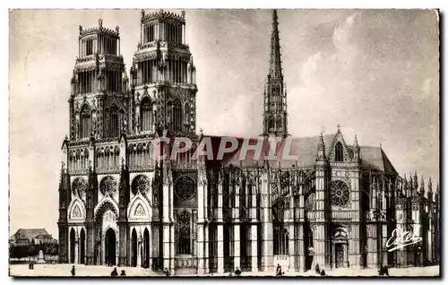 Cartes postales Orleans La Cathedrale Sainte Croix Vue d&#39Ensemble