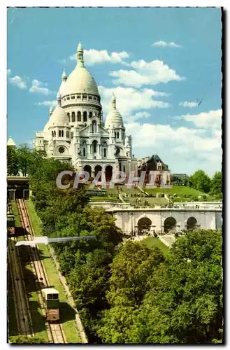 Ansichtskarte AK Paris La Basilique du Sacre Coeur Le Funiculaire