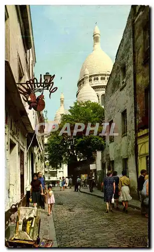 Cartes postales moderne Paris Sacre Coeur Montmartre mimiche