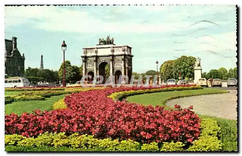 Cartes postales moderne Paris Et Ses Merveilles Jardins Et Arc De Triomphe