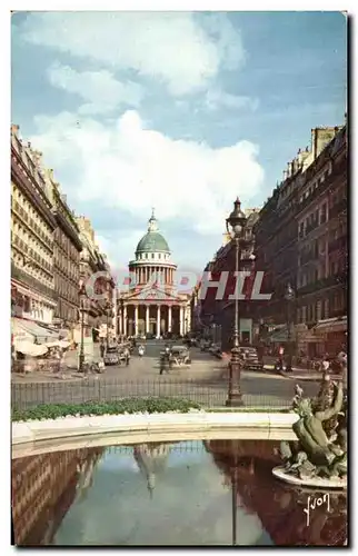 Moderne Karte Couleurs De Paris Le Pantheon Et La Rue Soufflot