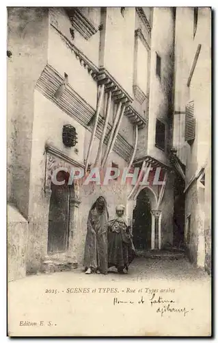 Cartes postales Scenes Et Types Rue Et Types Arabes Algerie