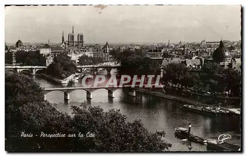 Cartes postales Paris Perspective sur la Seine