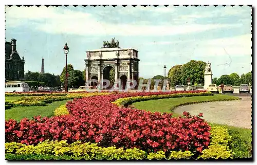 Cartes postales Paris Et Ses Merveilles Jardins Arc de Triomphe du Carrousel