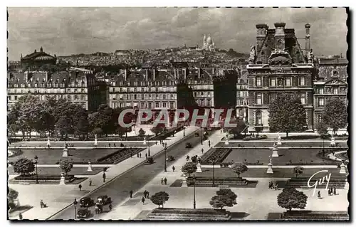 Ansichtskarte AK Paris Et Ses Merveilles La butte Montmartre vue du palais du Louvre