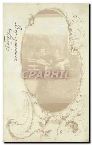 CARTE PHOTO Hommes Ange