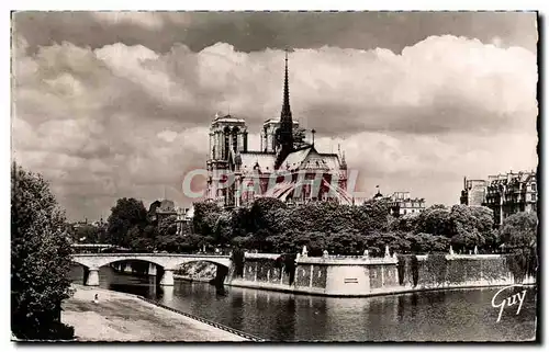 Ansichtskarte AK Paris Et Ses Merveilles La pointe est de l&#39ile de la Cite le pont et le square de l&#39Archev