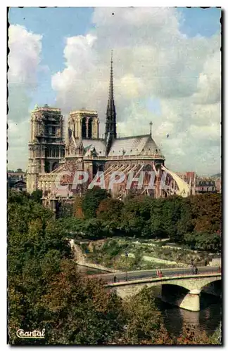 Cartes postales Paris Notre Dame et les Jardins de l&#39Eveche