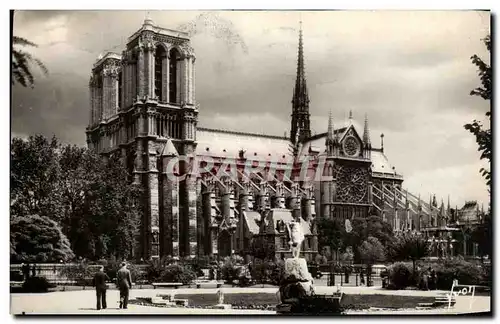 Cartes postales Paris En Flanant Notre Dame vue du square Rene Viviani