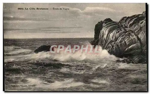 Ansichtskarte AK La Cote Bretonne Etude de Vague