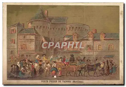 Chromo Porte prison de Vannes A la Grace de Dieu Rue du Palais La Rochelle Chaussures