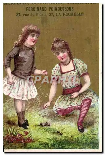 Chromo Ferdinand Poindessous Rue du Palais La Rochelle Enfants