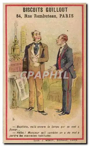 Chromo Biscuits Guillot Rue Rambuteau Paris