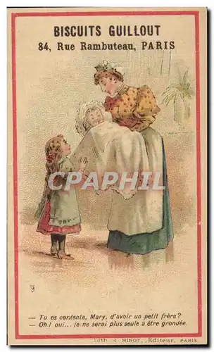Chromo Biscuits Guillout Rue de Rambuteau Paris